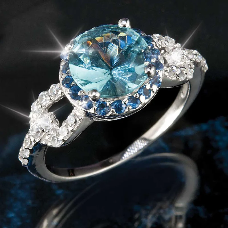 women's gemstone engagement rings-Valetta Ring