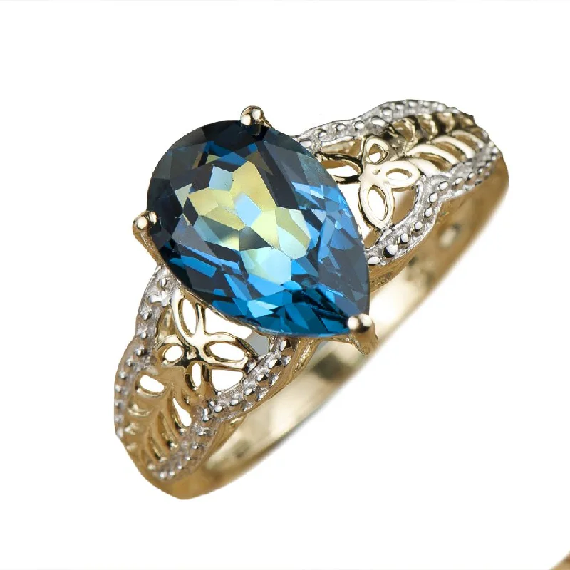 women's fashion rings-Parade Topaz Ring