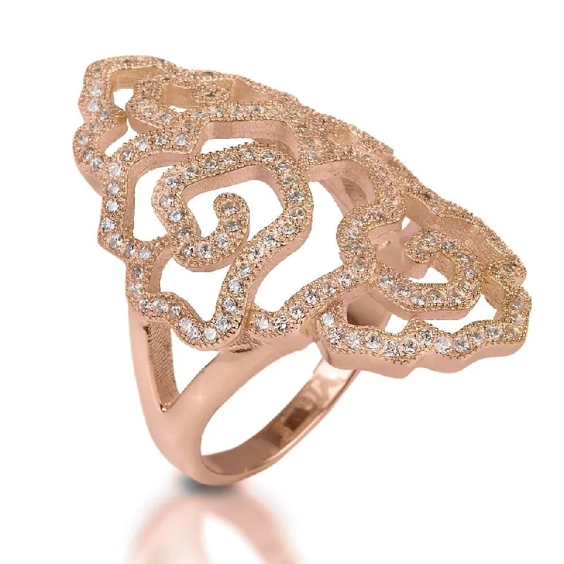 women's family rings-Desert Rose Ring