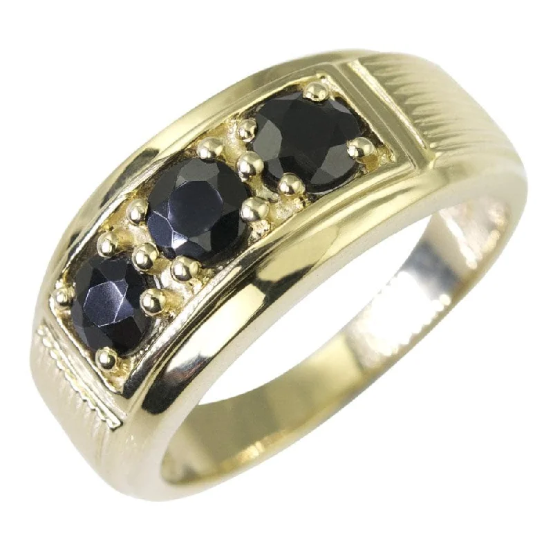 women's multicolor gemstone rings-Tuxedo Blue Sapphire Ring