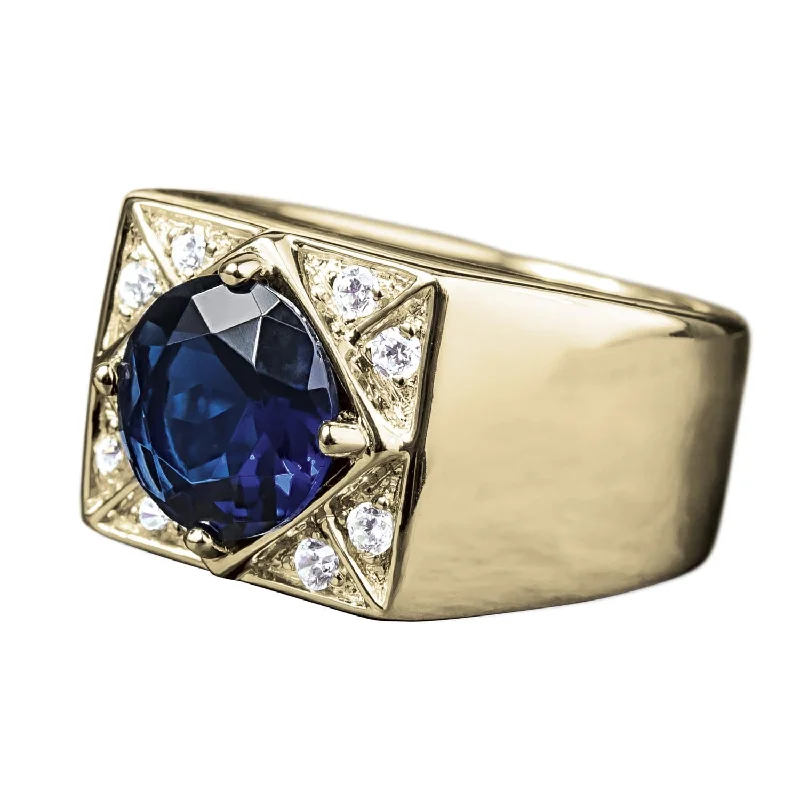 women's gemstone engagement rings-Sarasota Men's Ring