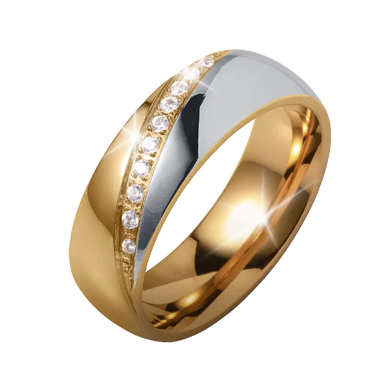 women's eternity bands-Duet Diamond Men's Ring