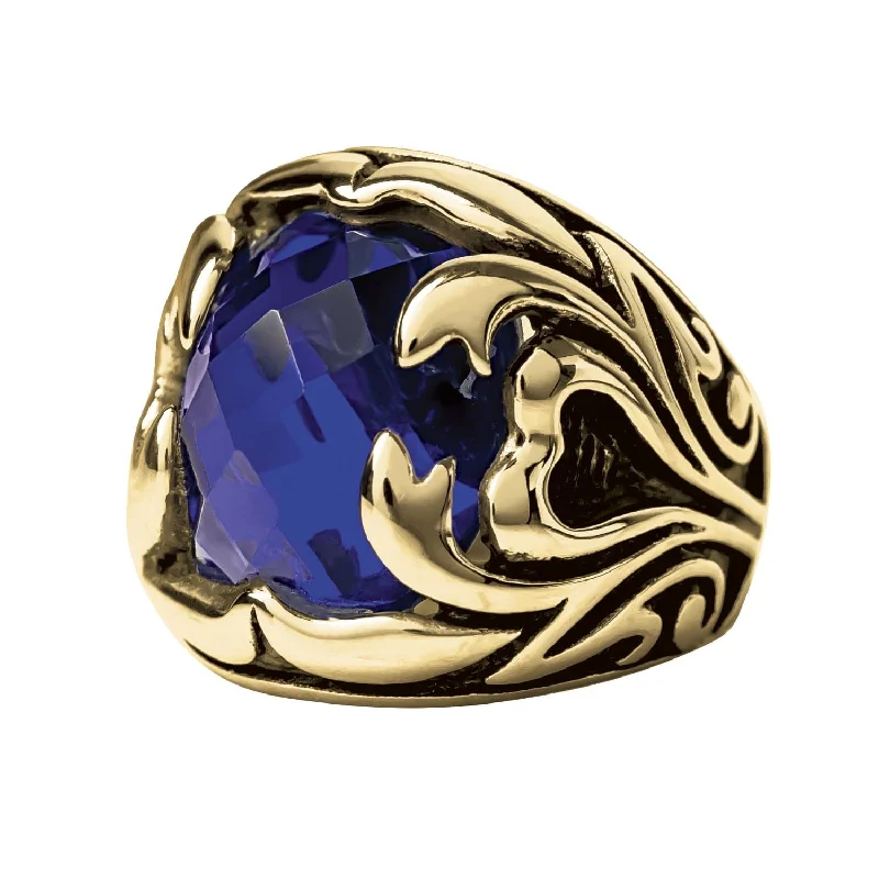 women's adjustable rings-Tucson Blue Ring