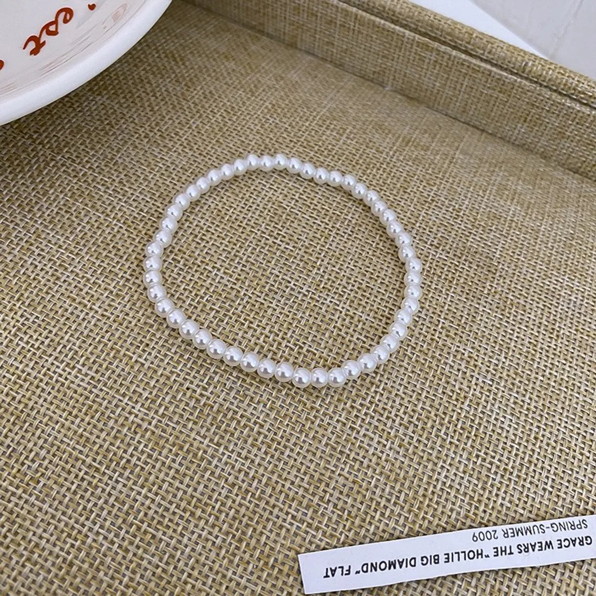 37# Bracelet-White 4mm