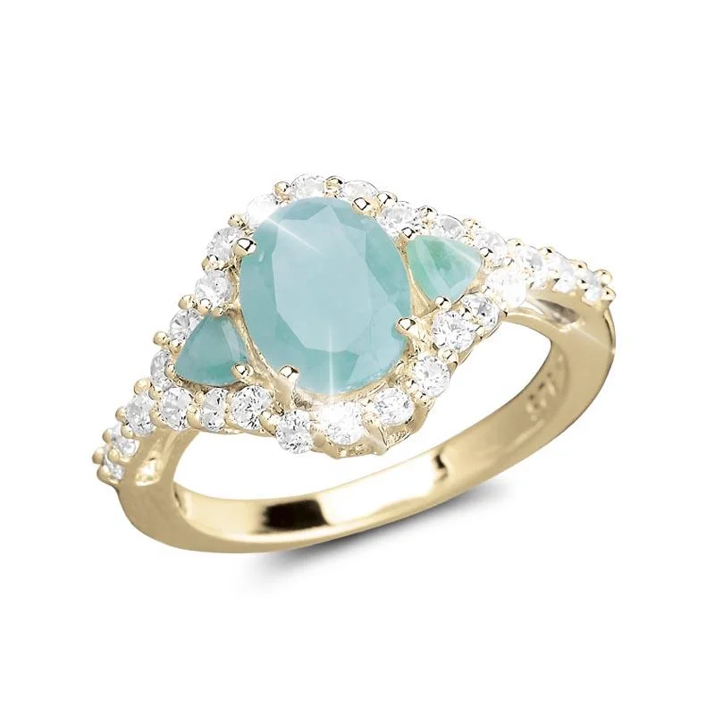 women's luxury gemstone rings-Sakota Emerald Ring