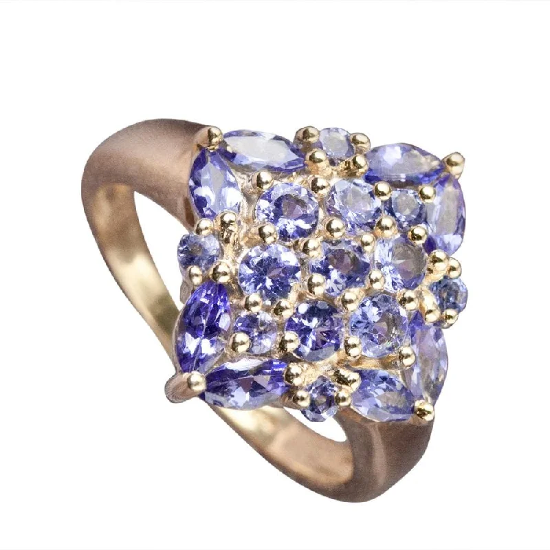 women's diamond rings-Marquise Tanzanite Ring