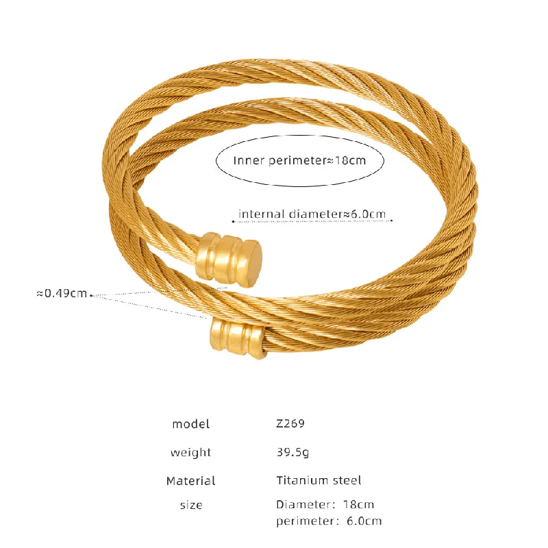 Z269-Z180-Gold Bracelet