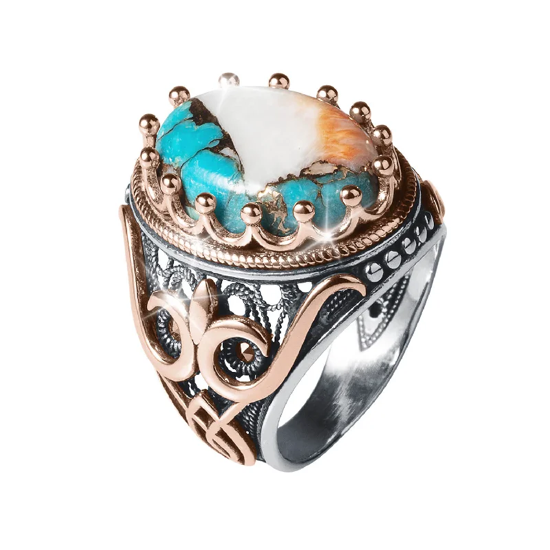 women's vintage-inspired rings-Matrix Men's Ring