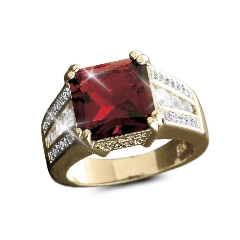 women's engagement rings-Astra Garnet Ring