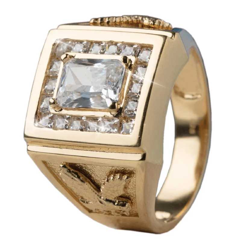 women's gemstone rings-Patriot Men's Ring