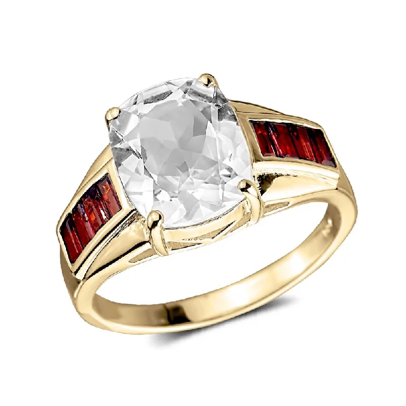 women's wedding rings with diamonds-Arctic Quartz Men's Ring