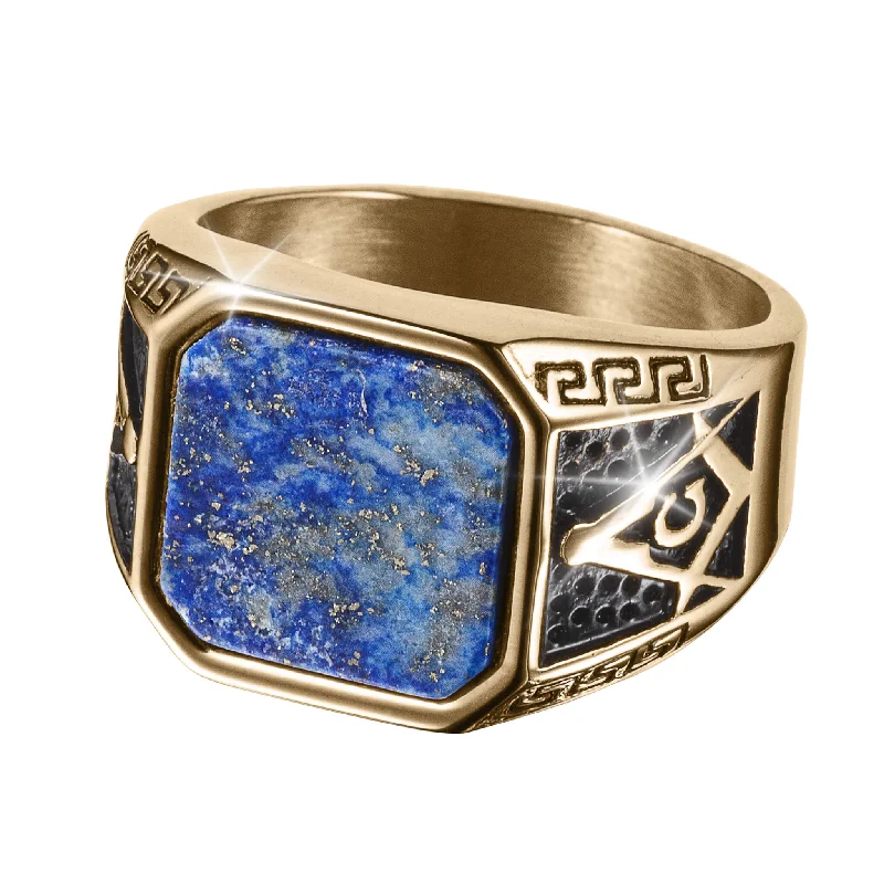 women's wedding sets with engagement rings-Knights Of Lapis Men's Ring