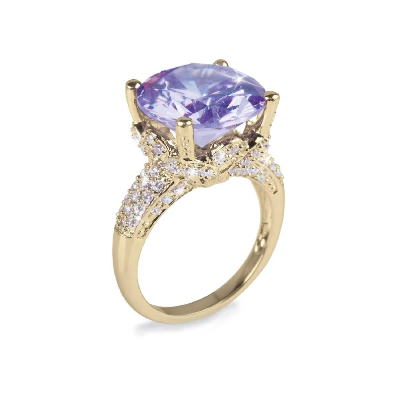 women's sapphire engagement rings with diamonds-Fantasia Lavender Ring