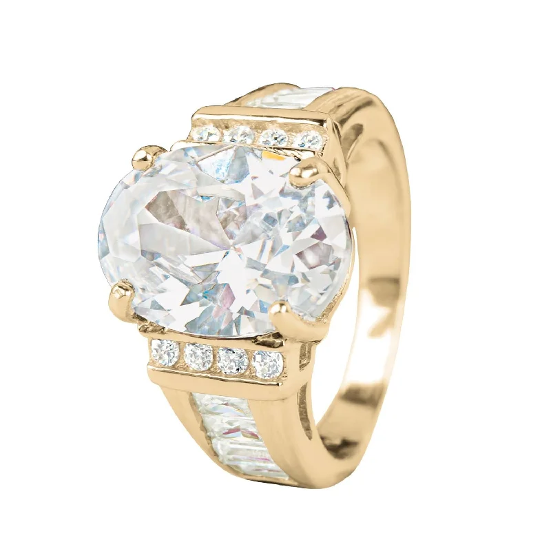 women's classic diamond rings-Elizabeth Glamour Ring