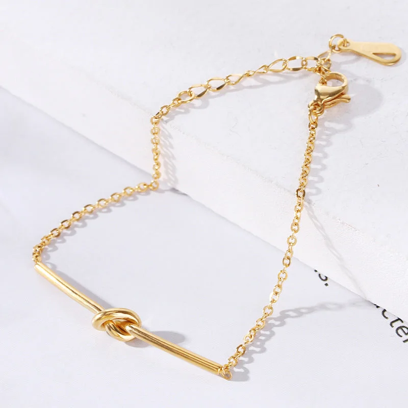 SL-0112:8-Word Knotted Bracelet