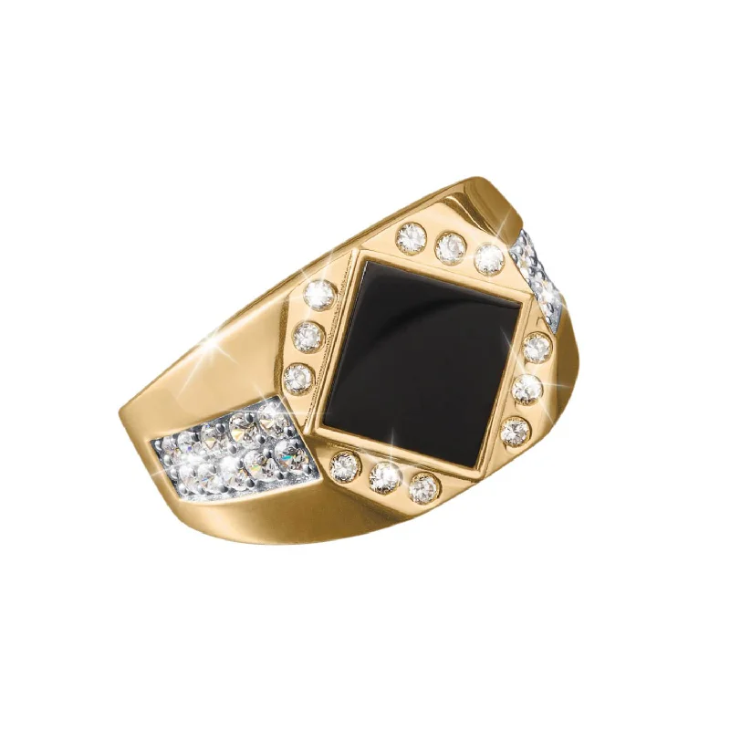 women's antique rings-Resolute Onyx Men's Ring