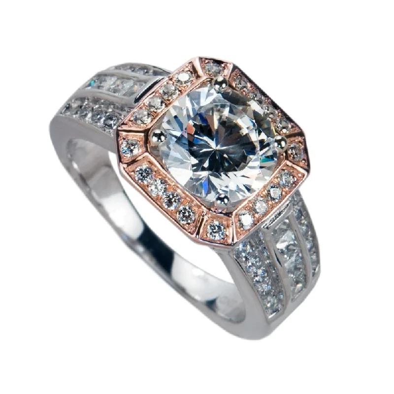 women's engagement ring sets-Piazza Ring