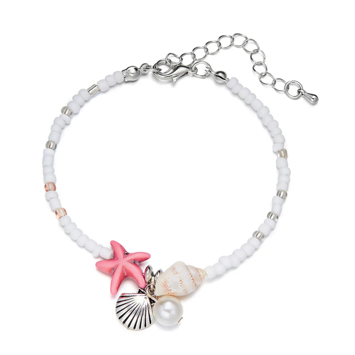 #2 Pink-Starfish Shell-Bracelets