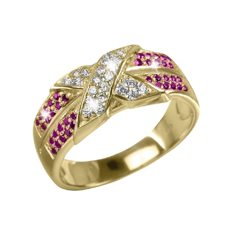 women's classic solitaire rings-Embrace Gold Ring