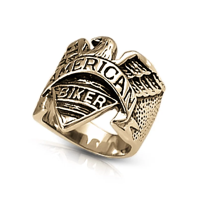 women's adjustable rings-Eagle Rider Ring