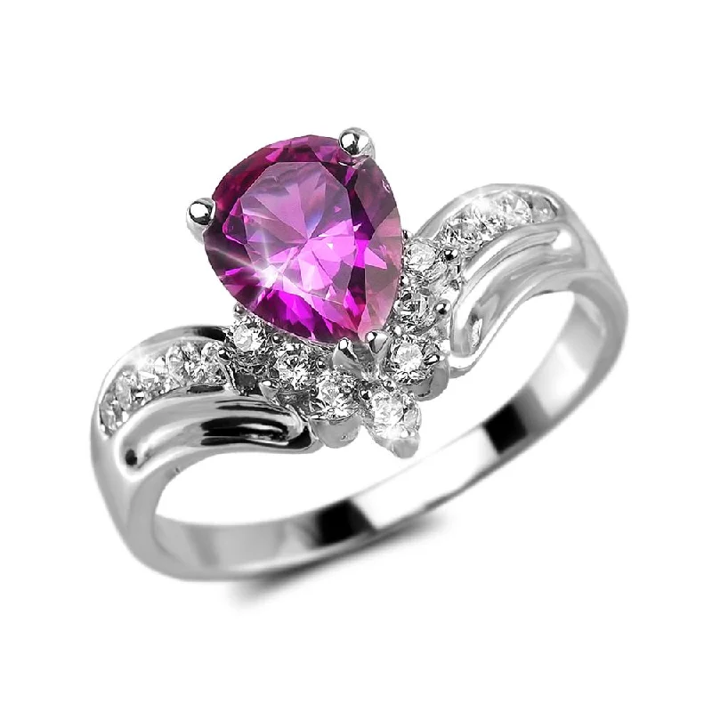 women's personalized rings-Rosa Primera Ring