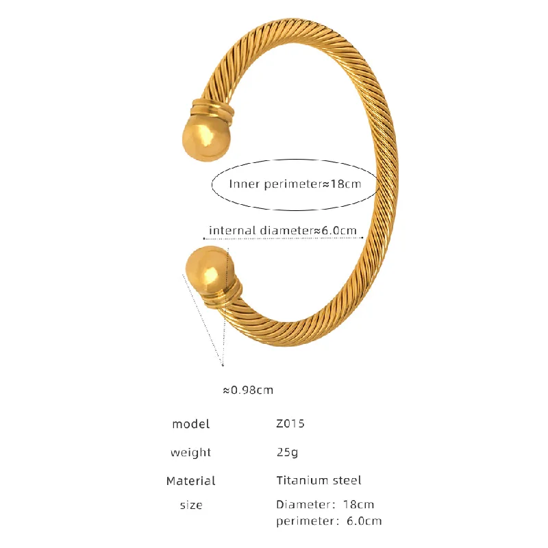 Z015-Z180-Gold Bracelet