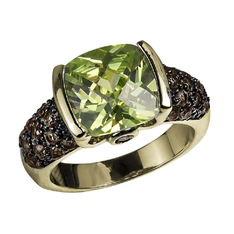 women's birthstone rings for her-Rainforest Gold Ring