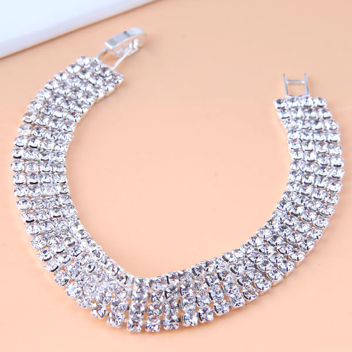 women's adjustable bangles-Korean Rhinestone Alloy Bracelet Wholesale