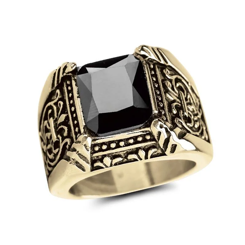 women's wedding set rings-Caesar Nero Ring