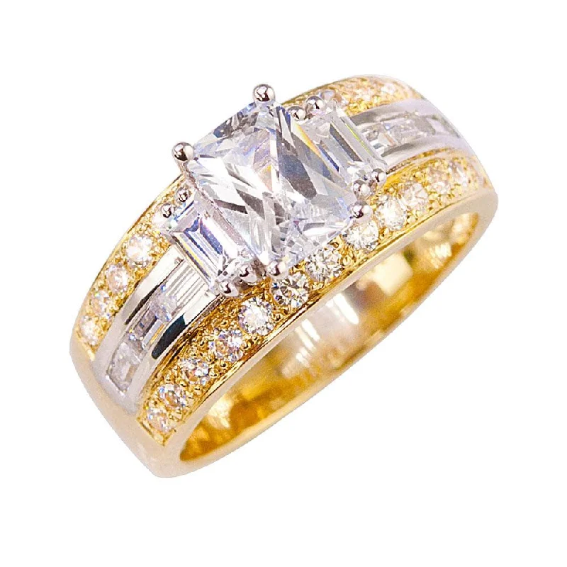 women's wedding sets with engagement rings-Iona Baguette Ring