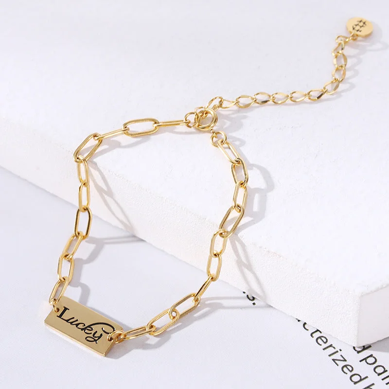 SL-0122: Lucky Tag Bracelet