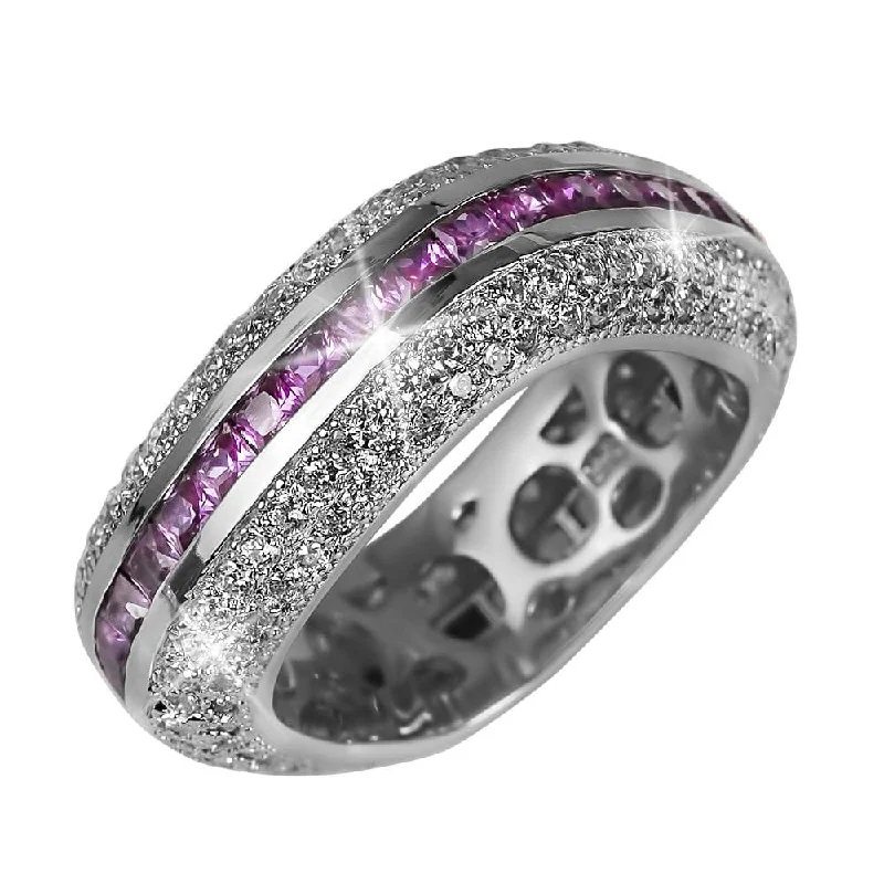 women's silver stacking rings-Palacio Silver Ring