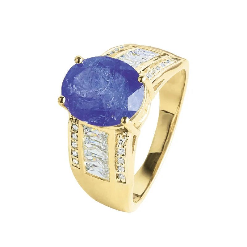 women's timeless engagement rings-Tanzanite Unico Ring