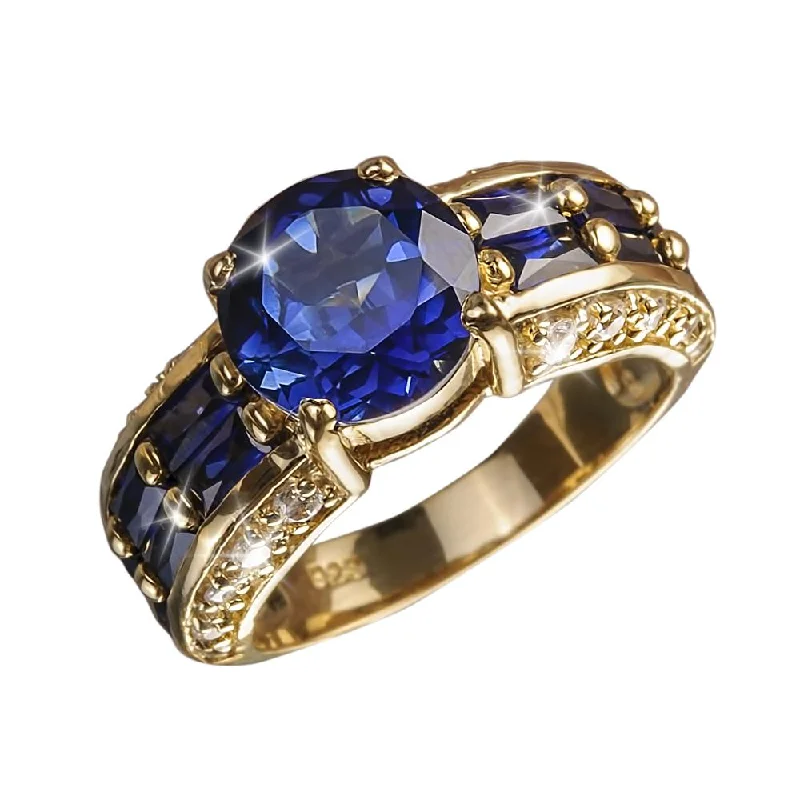 women's unique diamond rings-Azura Ring