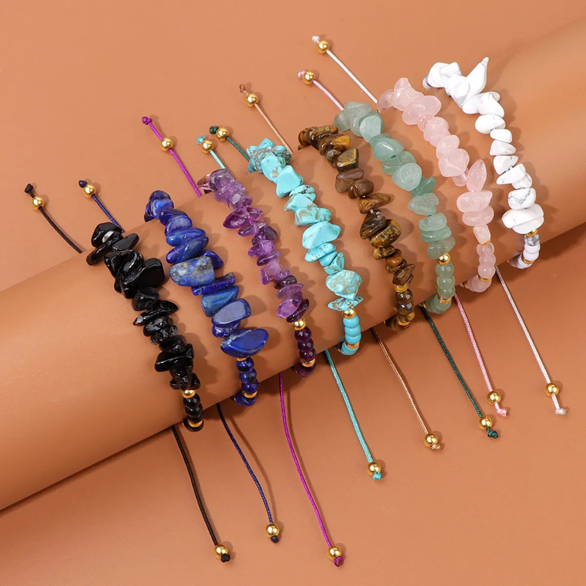 women's two-tone bracelets-Casual Retro Irregular Stone Wholesale Bracelets