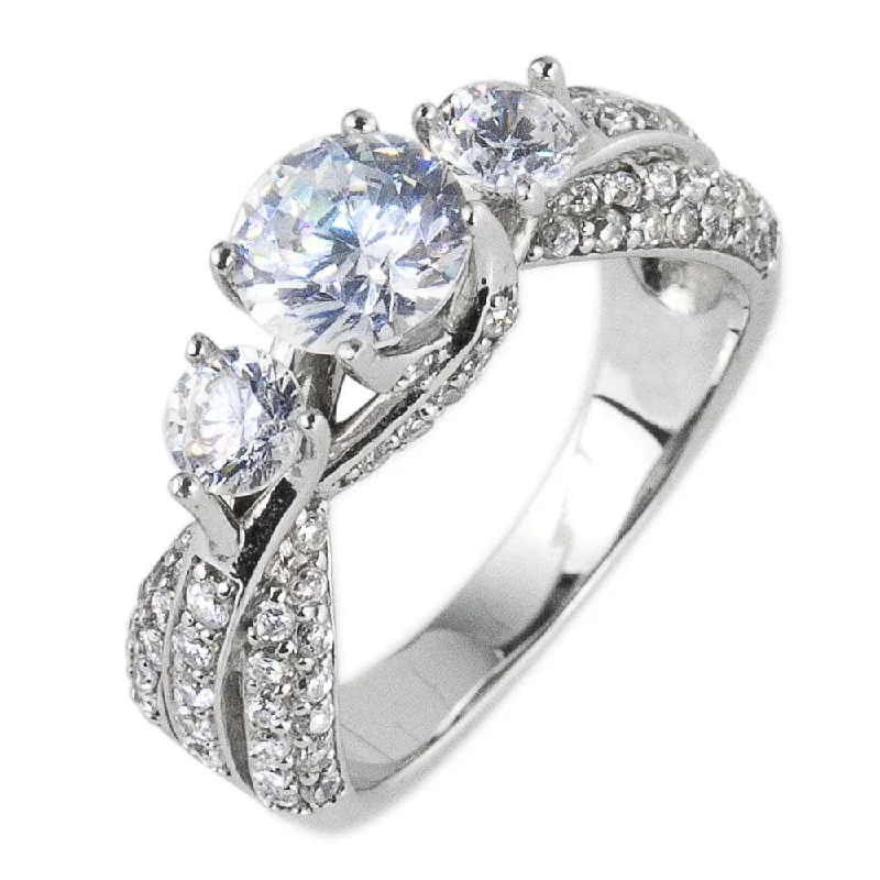 women's wedding rings with diamonds-Climbing Rose Ring