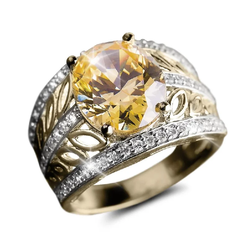 women's custom engagement rings-Golden Sahara Ring