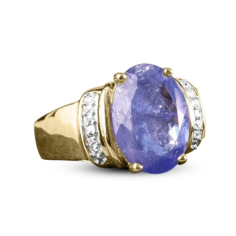 women's oval rings-Opulanze Tanzanite Ring