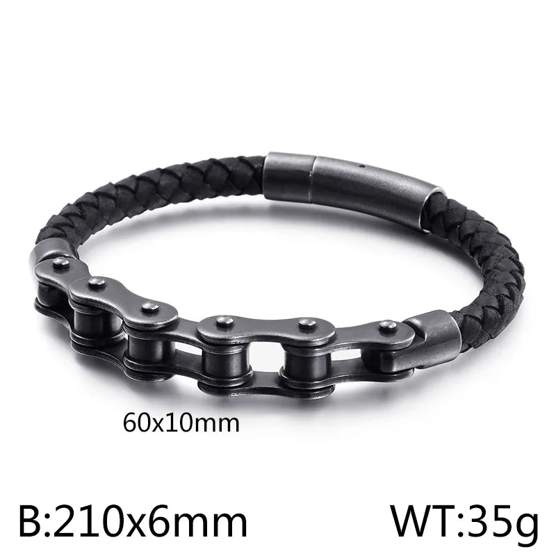 21cm Boiled Black Kb110109-E414-Gold Cross Bracelet-KN0248-MI-N200029K